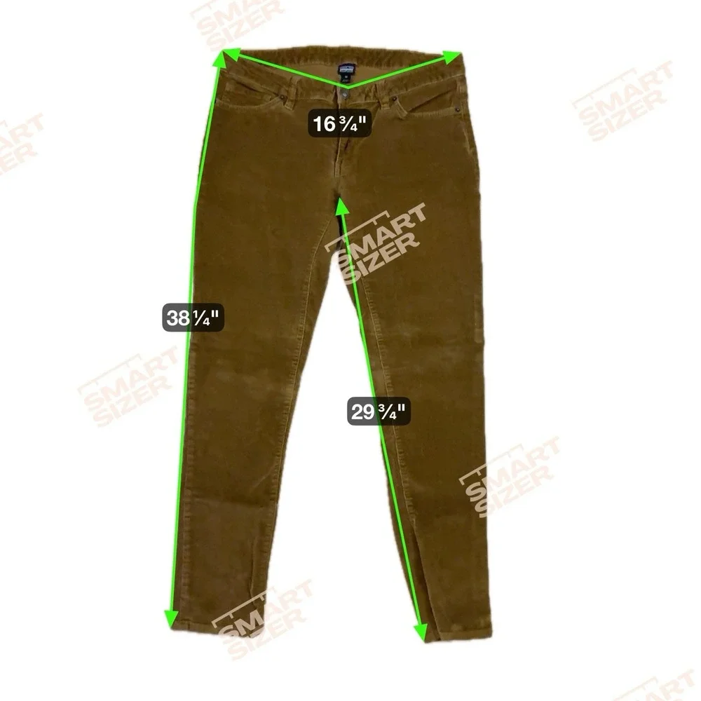 Patagonia Corduroy Bence Brown Pants Women‎ 32 Organic Cotton Fitted Walnut